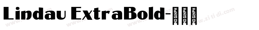 Lindau ExtraBold字体转换